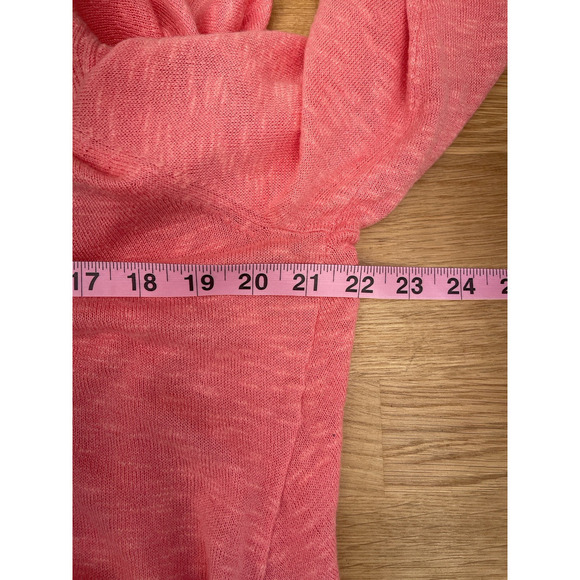 Eileen Fisher Cardigan Sweater Womens Size XL Long Pink Linen Knit Lagenlook - Picture 6 of 7